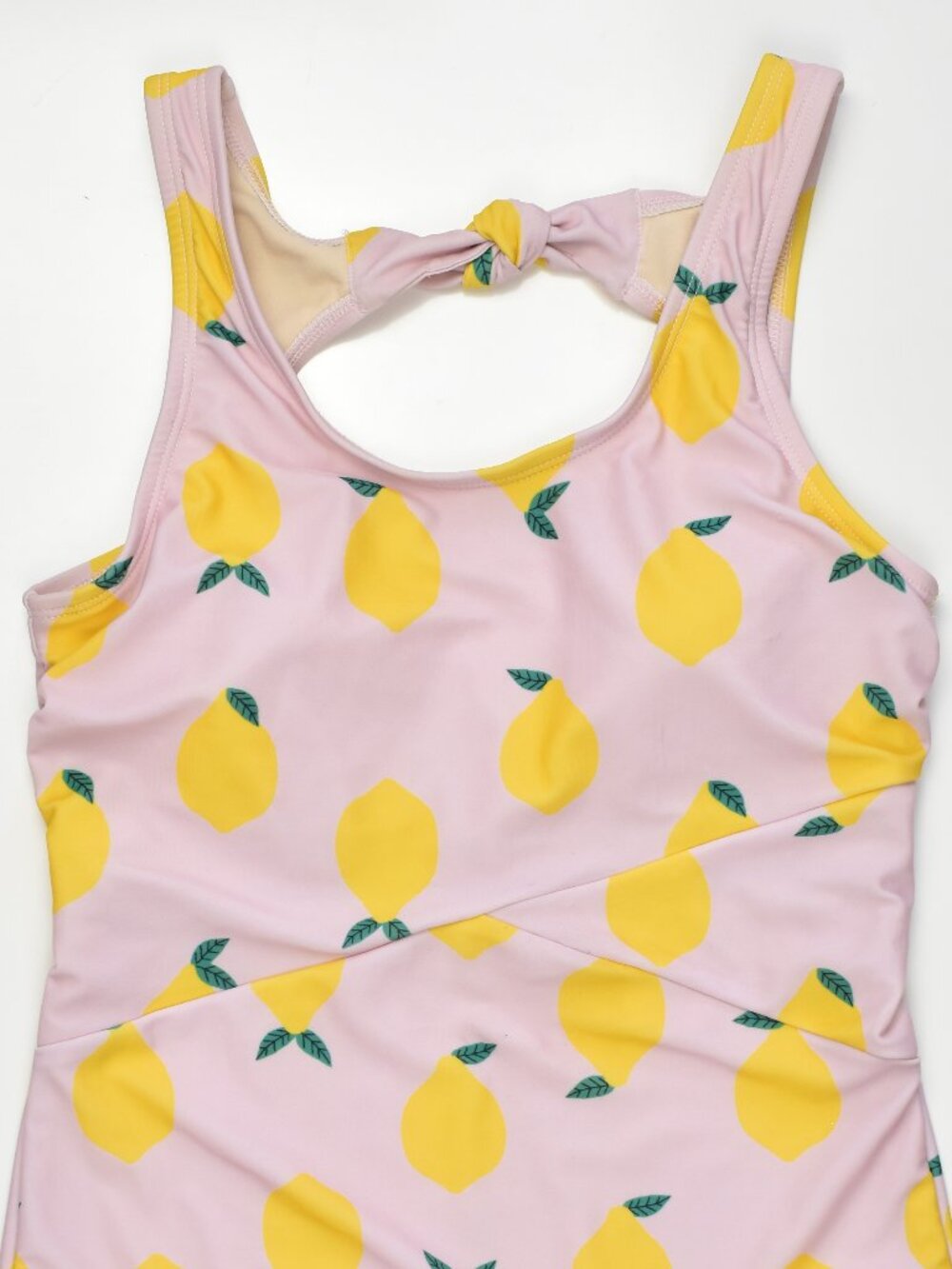 Lime Ricki Lemon Print One-Piece Swimsuit - M - Picture 2 of 7